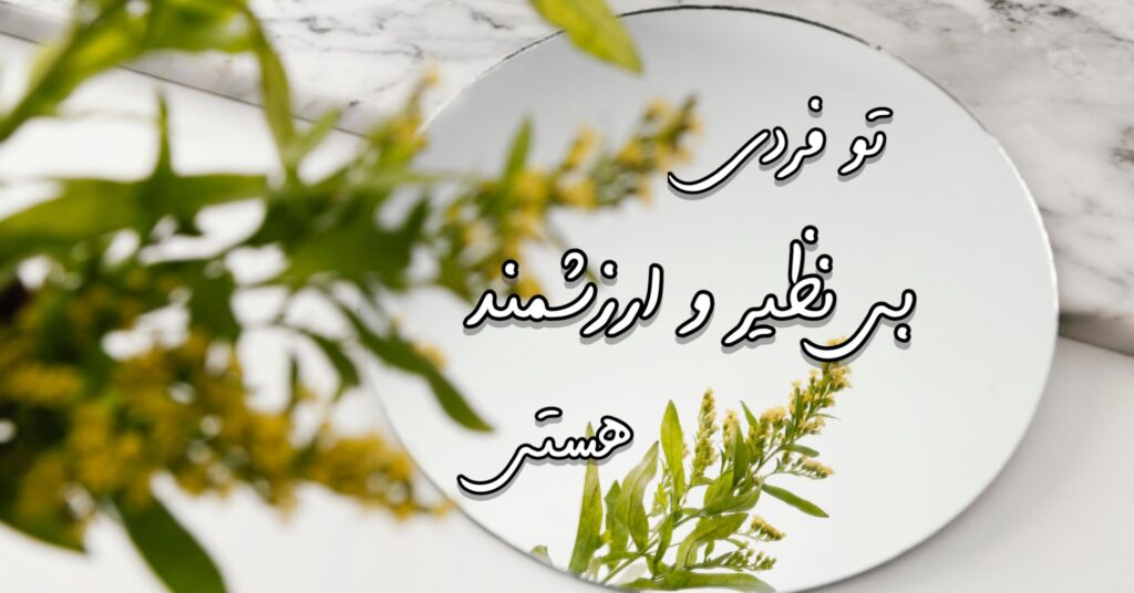 تو بی نظیر و ارزشمند هستی! تو بی نظیر و ارزشمند هستی!