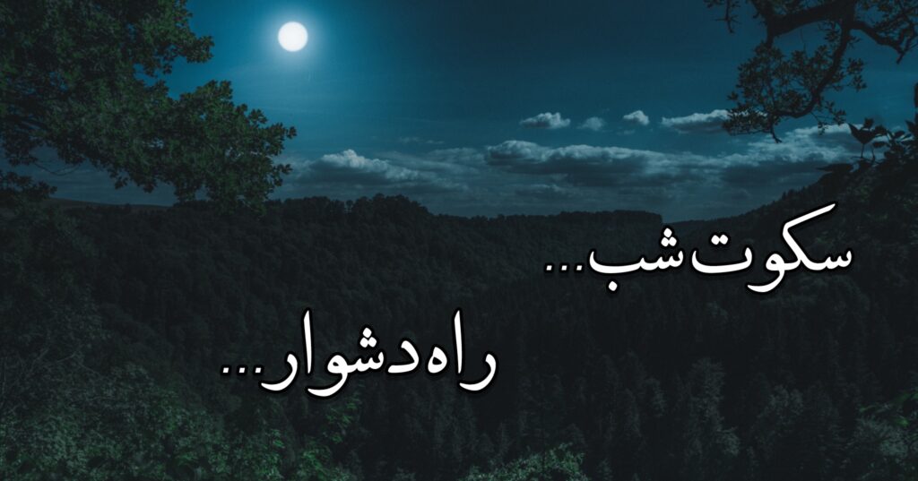 سکوت شب… راه دشوار…! سکوت شب… راه دشوار…!